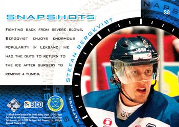 1999-00 Upper Deck Swedish Hockey League - Snapshots #S8 Stefan Bergkvist Back