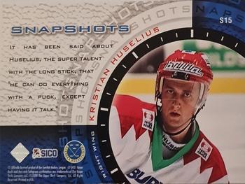 1999-00 Upper Deck Swedish Hockey League - Snapshots #S15 Kristian Huselius Back