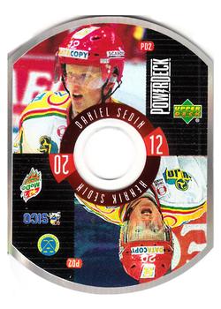 1999-00 Upper Deck Swedish Hockey League - Powerdeck #PD2 Daniel Sedin / Henrik Sedin Front