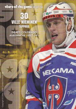 2004-05 Cardset Finland - Stars of the Game #6 Ville Nieminen Back
