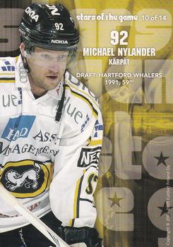 2004-05 Cardset Finland - Stars of the Game #10 Michael Nylander Back