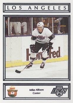 1988-89 Los Angeles Kings Smokey #NNO Mike Allison Front
