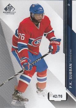 2014-15 SP Game Used #11 P.K. Subban Front