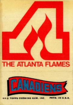 1974-75 Topps Cloth Stickers #NNO Atlanta Flames Front
