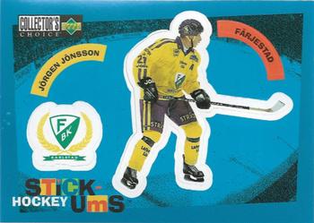 1997-98 Collector's Choice Swedish - Hockey Stick-Ums #S4 Jörgen Jönsson Front