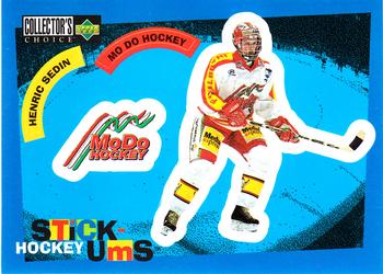 1997-98 Collector's Choice Swedish - Hockey Stick-Ums #S10 Henrik Sedin Front