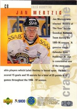 1997-98 Collector's Choice Swedish - You Crash the Game Exchange #C8 Jan Mertzig Back