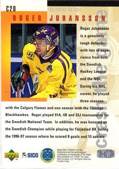 1997-98 Collector's Choice Swedish - You Crash the Game Exchange #C20 Roger Johansson Back