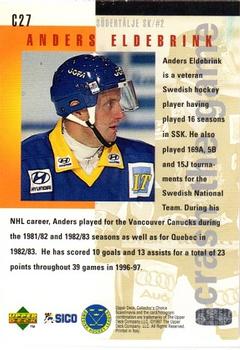 1997-98 Collector's Choice Swedish - You Crash the Game Exchange #C27 Anders Eldebrink Back