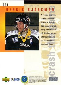 1997-98 Collector's Choice Swedish - You Crash the Game Exchange #C29 Henric Bjorkman Back