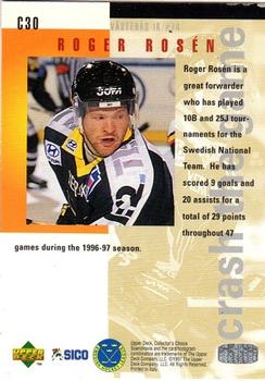 1997-98 Collector's Choice Swedish - You Crash the Game Exchange #C30 Roger Rosen Back
