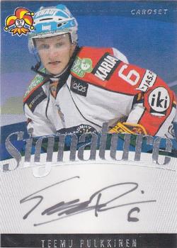 2011-12 Cardset Finland - Signature #NNO Teemu Pulkkinen Front