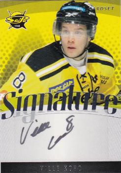 2011-12 Cardset Finland - Signature #NNO Ville Koho Front