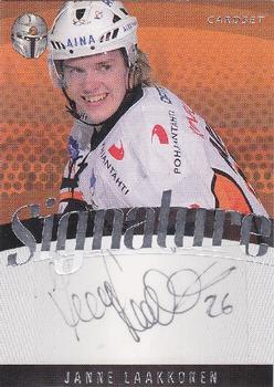 2011-12 Cardset Finland - Signature #NNO Janne Laakkonen Front