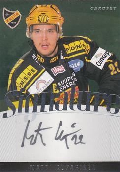 2011-12 Cardset Finland - Signature #NNO Matti Kuparinen Front