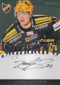 2011-12 Cardset Finland - Signature #NNO Jukka Hentunen Front