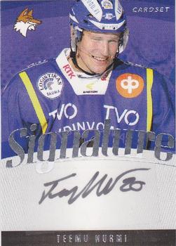 2011-12 Cardset Finland - Signature #NNO Teemu Nurmi Front
