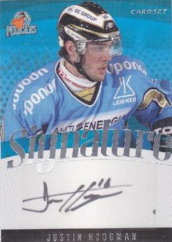 2011-12 Cardset Finland - Signature #NNO Justin Hodgman Front
