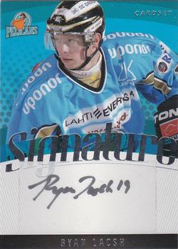 2011-12 Cardset Finland - Signature #NNO Ryan Lasch Front