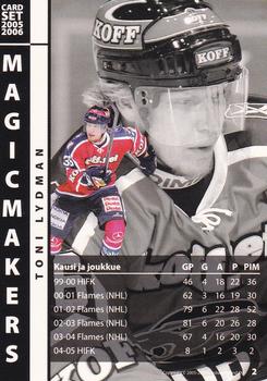 2005-06 Cardset Finland - Magicmakers #2 Toni Lydman Back