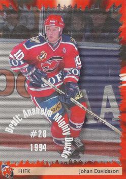 2002-03 Cardset Finland #12 Johan Davidsson Front