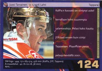 2002-03 Cardset Finland #124 Jussi Tarvainen Back