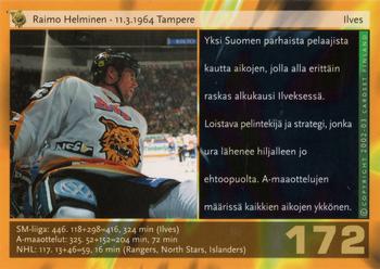 2002-03 Cardset Finland #172 Raimo Helminen Back