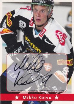 2002-03 Cardset Finland - Signatures Series 1 #NNO Mikko Koivu Front