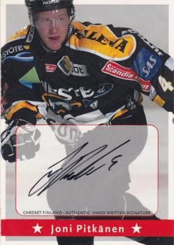 2002-03 Cardset Finland - Signatures Series 1 #NNO Joni Pitkänen Front