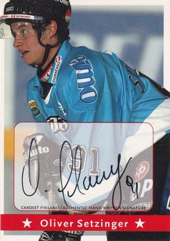 2002-03 Cardset Finland - Signatures Series 1 #NNO Oliver Setzinger Front
