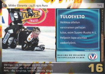 2002-03 Cardset Finland - Veikkaus Promos #16 Mikko Eloranta Back