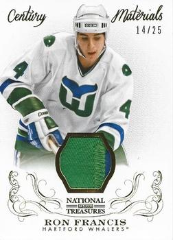 2013-14 Panini National Treasures - Century Materials Jersey Patch #CM-RF Ron Francis Front