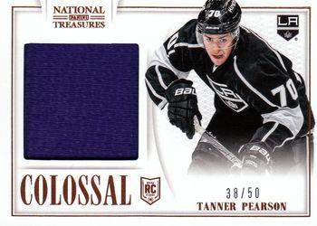 2013-14 Panini National Treasures - Colossal Jerseys #CO-TP Tanner Pearson Front