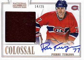 2013-14 Panini National Treasures - Colossal Jerseys Autograph #CO-PT Pierre Turgeon Front