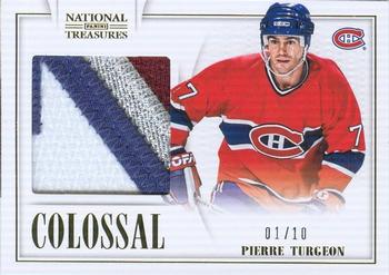 2013-14 Panini National Treasures - Colossal Patch #CO-PT Pierre Turgeon Front