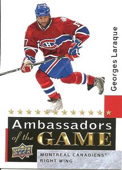2009-10 Upper Deck - Ambassadors of the Game #AG41 Georges Laraque Front