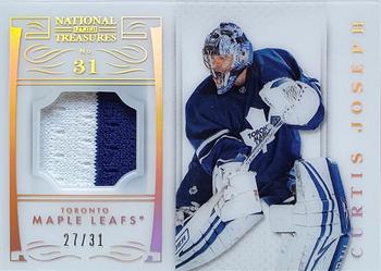 2013-14 Panini National Treasures - Numbers Patch #31 Curtis Joseph Front