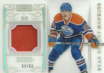 2013-14 Panini National Treasures - Numbers Patch #64 Ryan Nugent-Hopkins Front