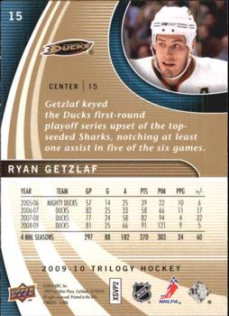 2009-10 Upper Deck Trilogy #15 Ryan Getzlaf Back