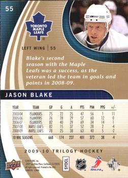 2009-10 Upper Deck Trilogy #55 Jason Blake Back