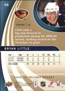 2009-10 Upper Deck Trilogy #68 Bryan Little Back