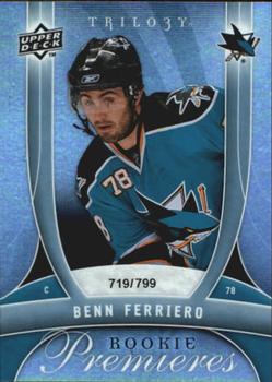 2009-10 Upper Deck Trilogy #125 Benn Ferriero Front