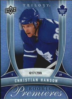 2009-10 Upper Deck Trilogy #153 Christian Hanson Front