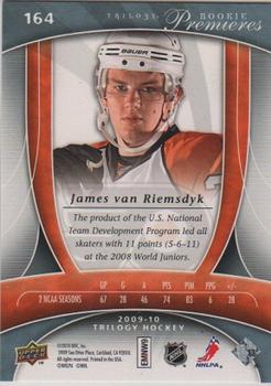2009-10 Upper Deck Trilogy #164 James van Riemsdyk Back