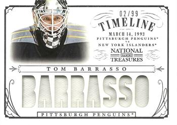 2013-14 Panini National Treasures - Timeline Jerseys #T-TOB Tom Barrasso Front