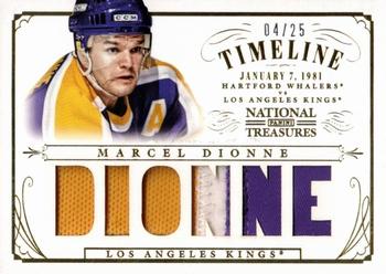 2013-14 Panini National Treasures - Timeline Jerseys Patch #T-MD Marcel Dionne Front