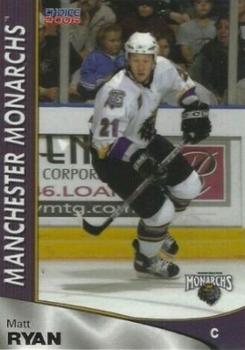 2005-06 Choice Manchester Monarchs (AHL) #17 Matt Ryan Front