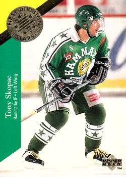 1995-96 Upper Deck Swedish Elite - First Division Stars #DS10 Tony Skopac Front