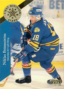 1995-96 Upper Deck Swedish Elite - First Division Stars #DS7 Niklas Brannstrom Front