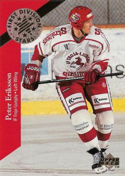 1995-96 Upper Deck Swedish Elite - First Division Stars #DS16 Peter Eriksson Front